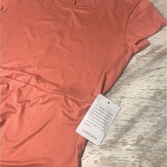 NWT VANITY ROOM Short Sleeve Ruched Jersey Dress - Picture 4 of 7